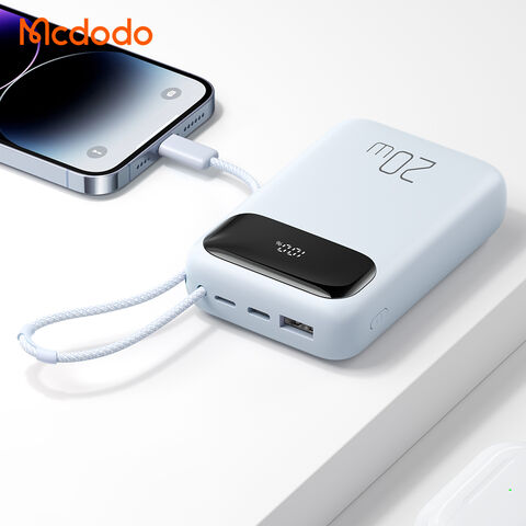 Buy Wholesale China Mcdodo Powerbank 10000 Mah With Built-in Lightning Cable  22.5w 20w Pd Portable Mobile Phone Battery Charger & Power Bank at USD  10.77