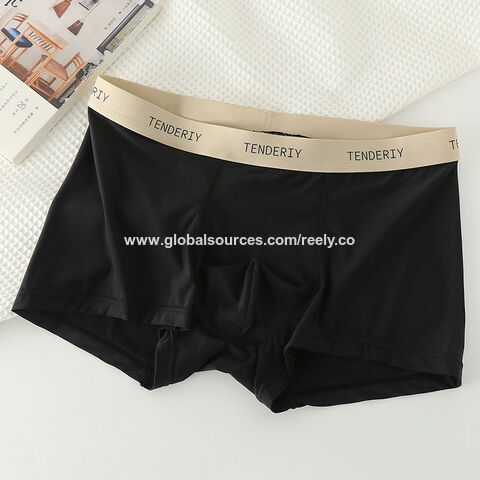 Men's Fibre Breathable Modal Wholesale Men's Cotton Crotch Silky Underwear  Men Boxers Fiber - China Men Boxers Fiber and Man Underwear price