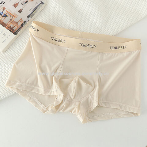 Buy Wholesale China Ultra-thin Nude Ice Silk Breathable Men's Underwear  Crotch Flat Angle Couple Underwear Boy Shorts & Underwear For Men's' Boxer  Shorts at USD 2.08