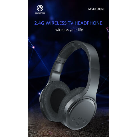 Auriculares inalámbricos para TV con transmisor de RF digital 2.4g