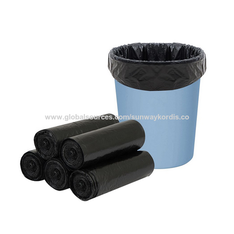 Wholesale Biodegradable Black Plastic Large Size Garbage Bag Trash