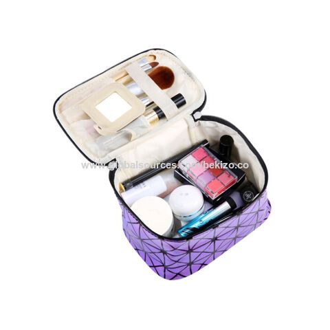 Buy Wholesale China Make Up Organizer Waterproof Cosmetic Case Box Travel Makeup  Pouch Bag With Led Light And Mirror & Make Up Organizer at USD 25.99
