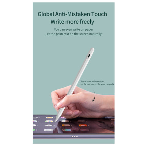 Stylet électronique pour iPad Pro 10,5 2017, stylet capacitif actif  compatible avec Apple iPad Pro 10,5, bon pour le dessin et l'écriture,  stylo rechargeable de type C, blanc : : Électronique