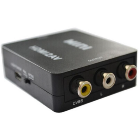 Convertidor HDMI a AV HDMI a RCA CVBS L/R adaptador de vídeo 1080P int