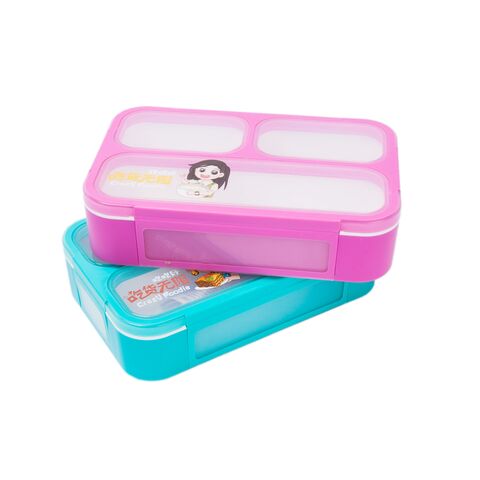 Buy Wholesale China Colorful Double Layer Plastic Lunch Box Kids Lunch  Container For Office People Lunch Food Storage & Lunch Box at USD 1.9