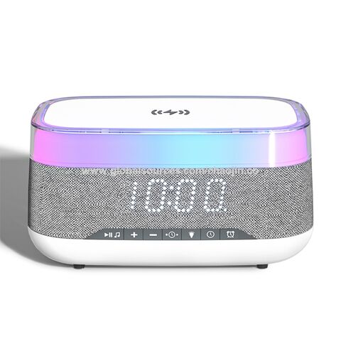 LED Lights Smart Speaker with Wireless Charger - High Quality