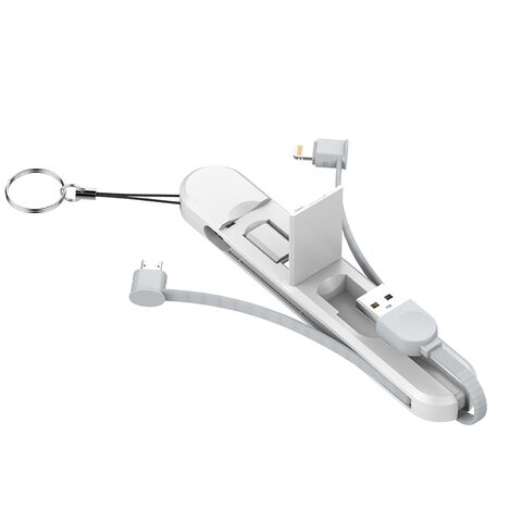 Cable USB multifuncional portátil para carga y almacenamiento de cables USB