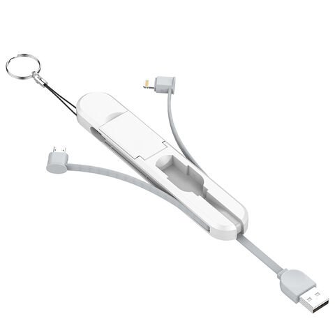 Cable USB multifuncional portátil para carga y almacenamiento de cables USB