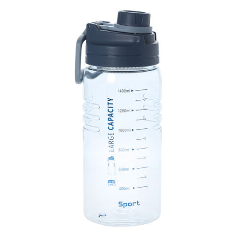 Botellas de agua deportivas sin BPA grande botella de agua para adultos  Tritan a prueba de fugas botella de agua de plástico con filtro de 1,5  litros