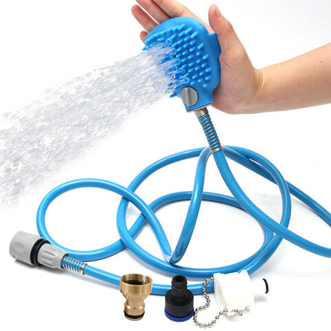 Aquapaw Dog Bath Brush Pro - Sprayer and Scrubber Tool in One -  Indoor/Outdoor Dog Bathing Supplies - Pet Grooming for Dogs with Long and  Short Hair 