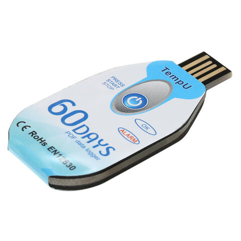 Disposable Temperature Data Logger, USB, Single Use