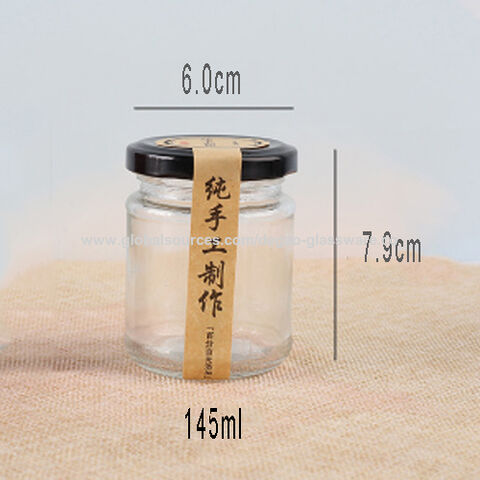Buy Wholesale China Large Wide Mouth Glass Pickle Jars With Metal Airtight Lid  Mason Jars Wholesale Glass Storage Bottle & Glass Jars Bottles Honey Jars  at USD 0.43