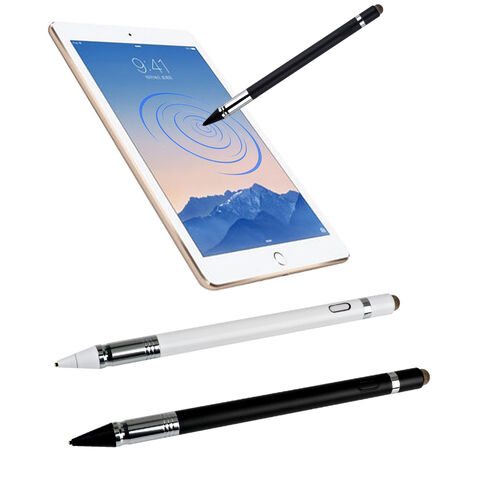 Lápiz capacitivo activo compatible con pantallas táctiles/teléfonos iOS y  Android, lápiz capacitivo recargable con doble pantalla táctil, lápiz  óptico