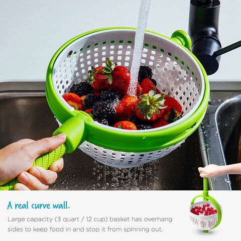 Crank Handle Collapsible Salad Spinner Manual Veggie & Lettuce Dryer -  China Silicone Salad Spinner and Collapsible Salad Spinner price