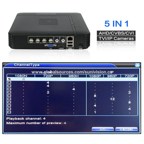 OEM de fábrica ecomonic 1080N 4CH sistema de cámara de seguridad AHD DVR kit de videovigilancia
