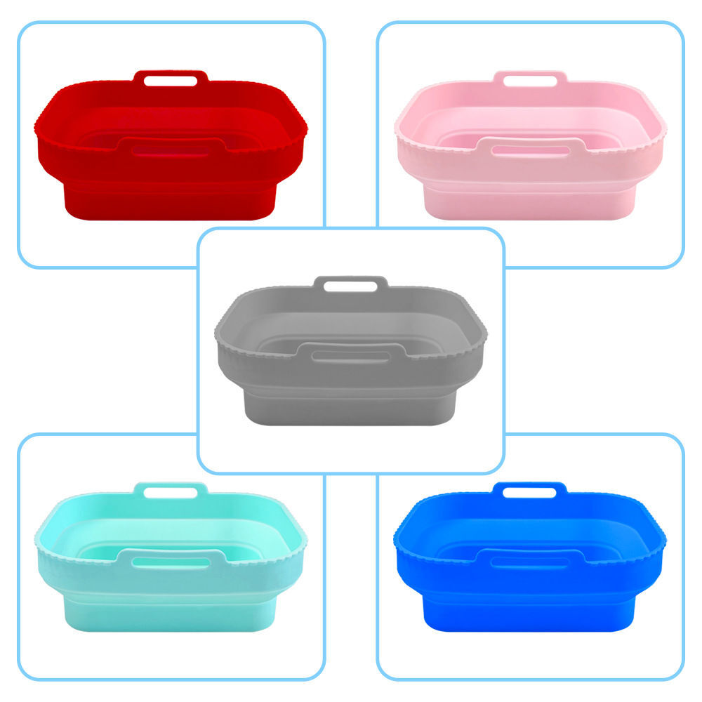 Buy Wholesale China Reusable Food Safe Air Fryer Silicone Pot Round Pad