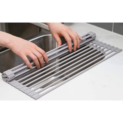 2023 Hot Sell Kitchen Collapsible Silicone Draining Rack Dish