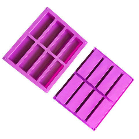 12 Cavities Custom Rectangle Bar Soap Mold Custom Silicone Mold With Brand  Logo for Natural Soap