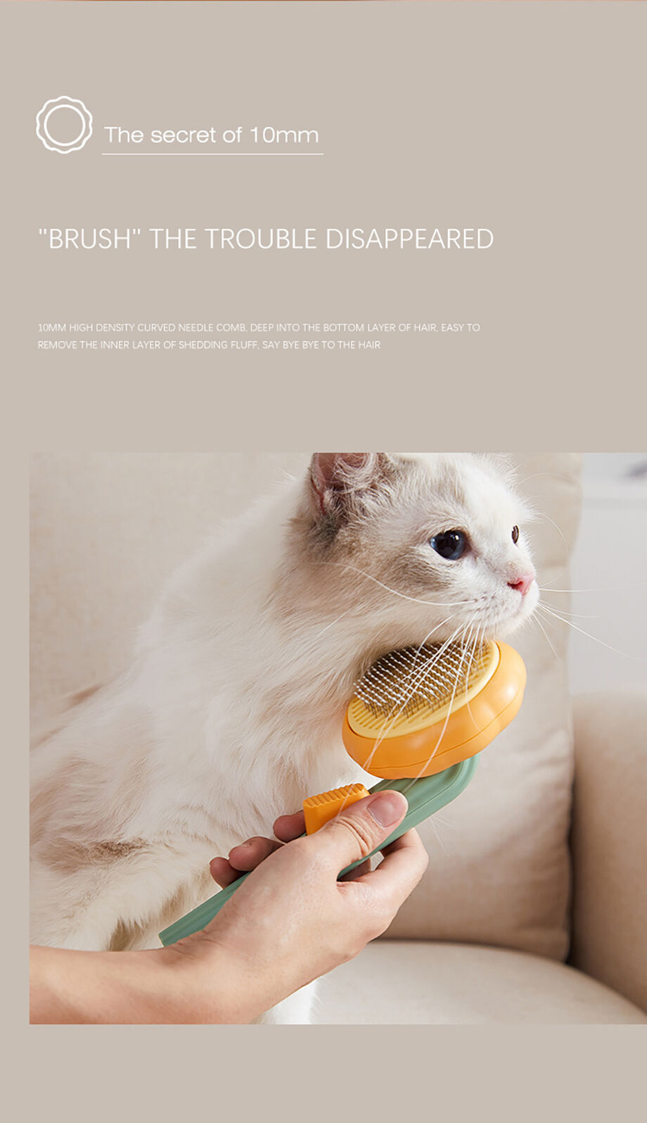 Buy Wholesale China Pet Brush White Pet Beauty Cleaning Brush Cat