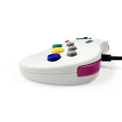 Joypad – manette de jeu classique filaire, 6 boutons, pour SEGA