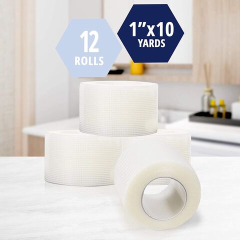 Paper Medical First Aid Surgical Tape 2 x 10 Yards Pack of 4 Rolls  Lightweight Breathable Microporous Self Adhesive Latex Free Hypoallergenic  Bandage and Wound Dressing Tape - 2 inch