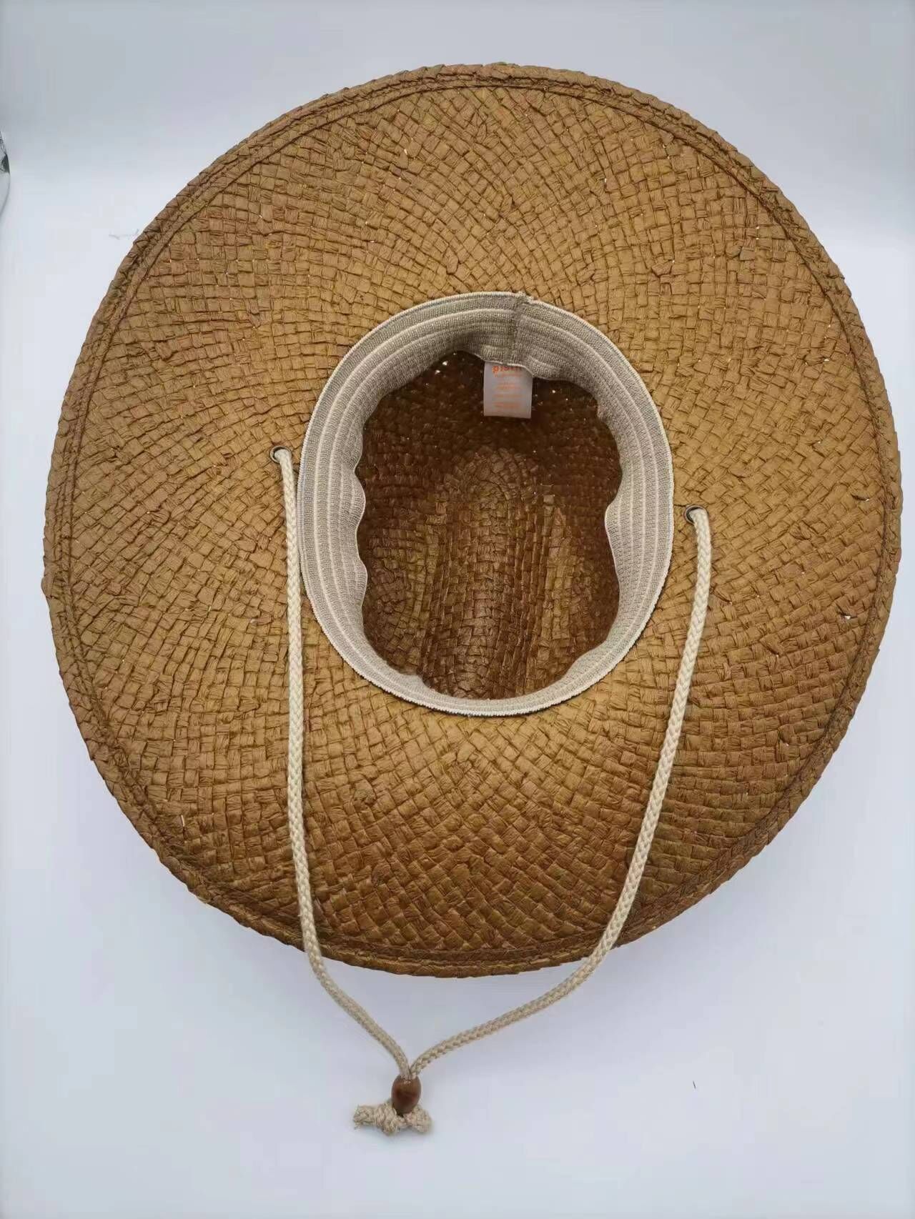 Headwear Paper Straw Hat With Material Under The Brim X12 - S4285