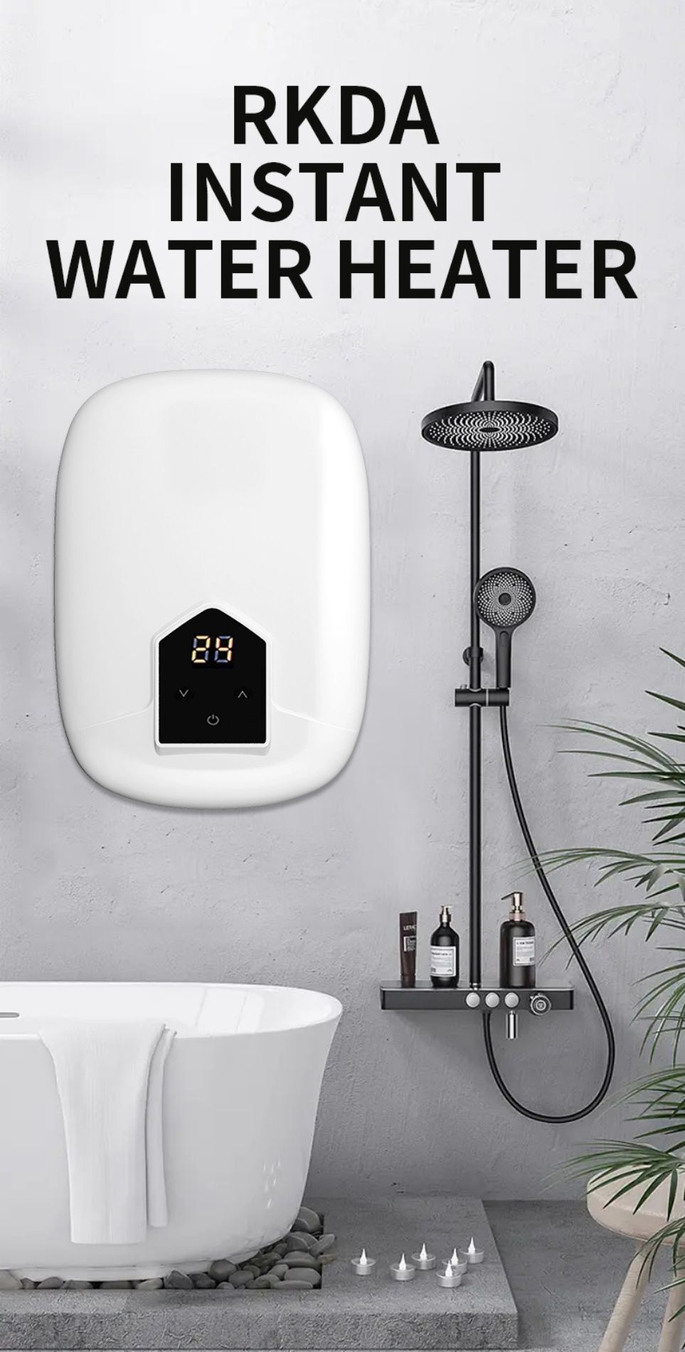 Buy Wholesale China Touch Control Energy Saving Mini Household Shower