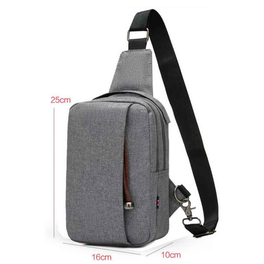 Chest Bag for Men Crossbody Bag Waterproof USB Shoulder Bag Anti-Theft  Travel Messenger Chest Sling Pack Fashion Luxury Designer