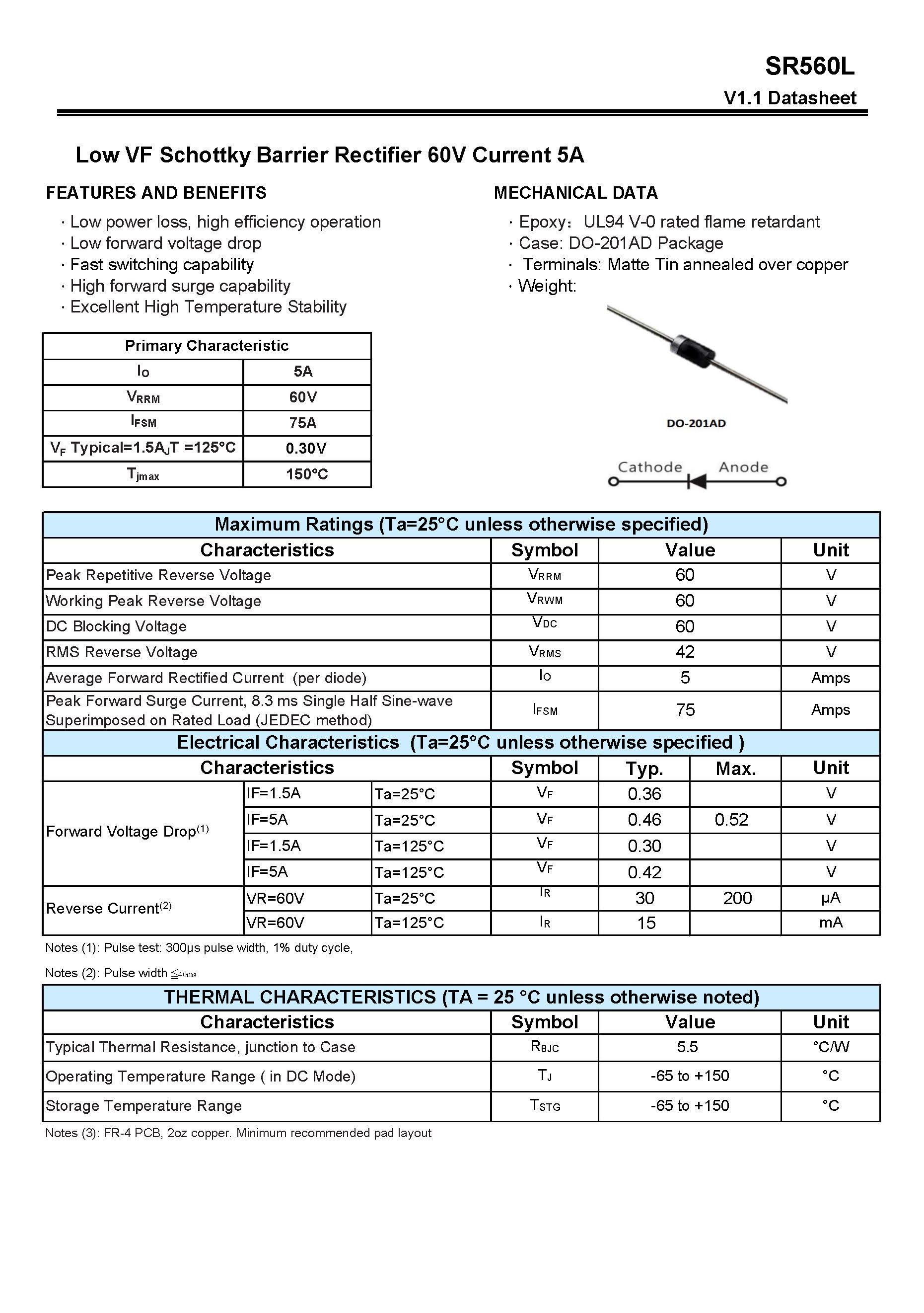 Rectifier 560 Buy Wholesale China Low Vf Schottky Barrier Rectifier 60v Current 5a ...