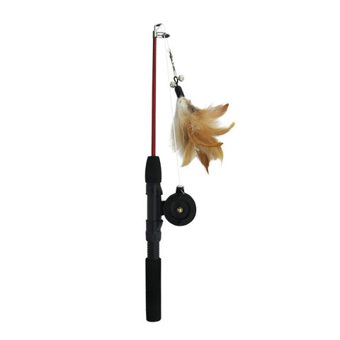 Buy Wholesale China Fishing Rod'n Reel Kitty Teaser Cat Feather