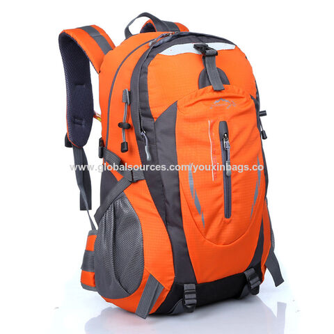 Mochila de senderismo ligera de 40 litros, mochila plegable de viaje para  hombres y mujeres, mochila, Naranja, Mochilas de