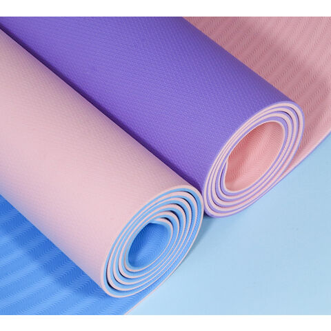 Tapete De Yoga Antiderrapante Dupla Camada 6mm ( TPE Material