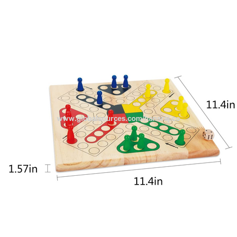 Wooden Snakes and Ladders Game - Classic Children's Board Game - Educa