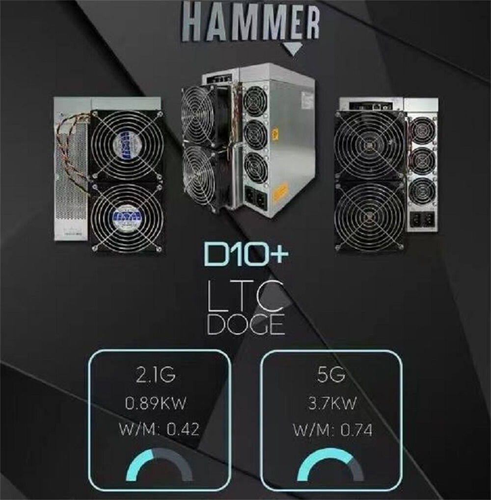 Hammer D10+ 5000mh/s Ltc/doge Miner 5gh/s 3700w Asic Miner D10+ Most  Profitable Crypto Asic Mining Machine 7-15days Delivery, Asic Miner,  Hammer, Miner - Buy China Wholesale Asic Miner $3000 | Globalsources.com