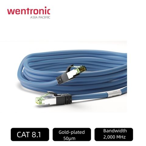 5m Câble réseau Plat Cat 8.1 RJ45, Câble Ethernet Cat 8 LAN