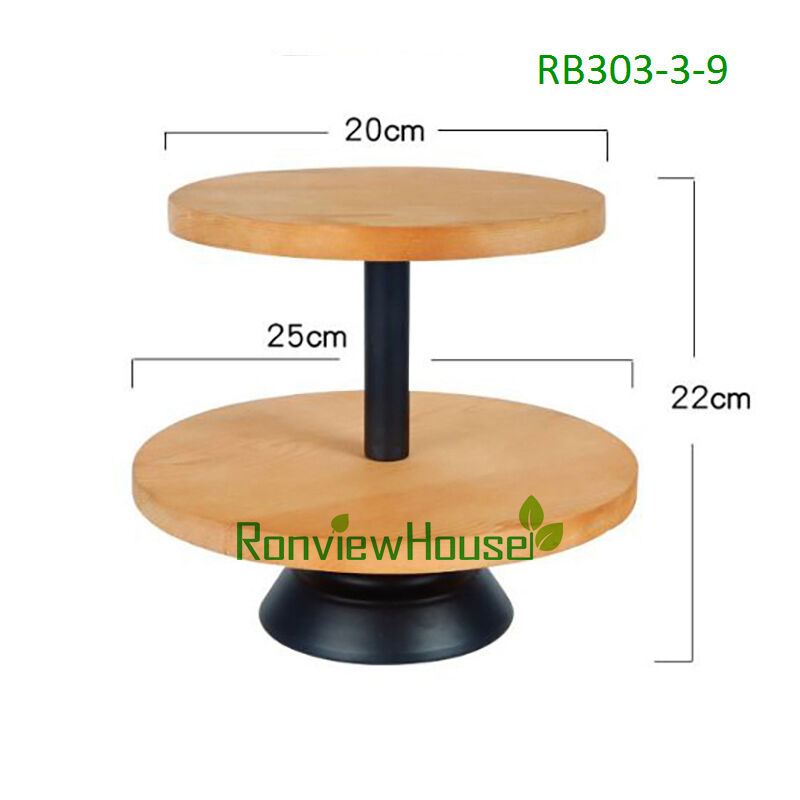 Soporte para tartas de madera de acacia con dos niveles - Aliss