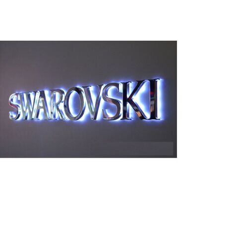Acrylic Letter LED Sign Board, For Advertisement