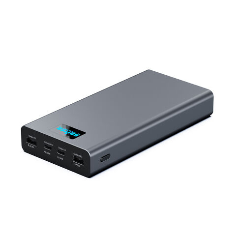 Cargador portátil con enchufe de CA, cargador de teléfono USB C de 15000  mAh, cargador de teléfono PD QC3.0, batería externa de doble entrada de 4