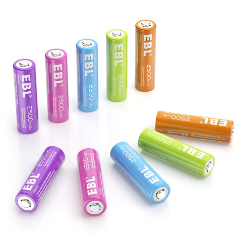 EBL D Battery D Size Rechargeable Batteries 10,000mAh Ni-MH, Pack of 6 -  ProCyco Technology