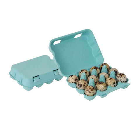 30 Cajas De Huevos De Codorniz - Transparentes, 12 Huecos Cada Una - Diámetro 29mm - PVC