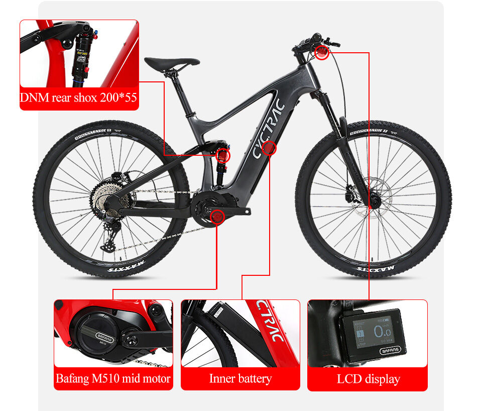 Buy Wholesale China 29er Mtb Carbon Full Suspension Ebike Bafang Mid