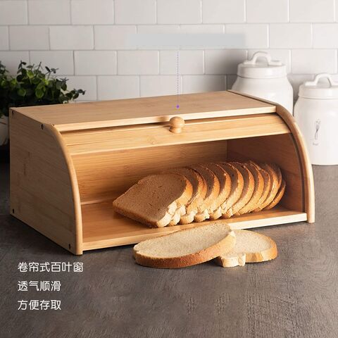 Bread Container Storage Box Kitchen Dispenser Bread Boxes Baking