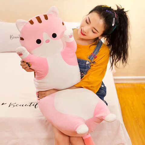 Almohadas largas de peluche hot sale