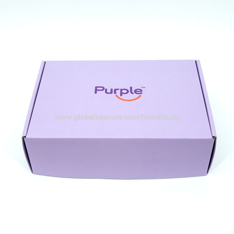 Custom Printed Packaging Box Corrugated Cardboard Shipping Mailer Purple Mailer  Box For Cosmetic Essential Oil Skincare Packaging, Purple Mailer Box, Corrugated  Box, Skincare Packaging - Buy China Wholesale Purple Mailer Box $0.19