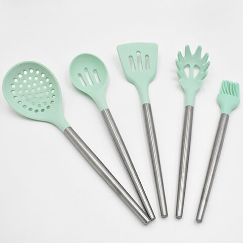 Stainless Steel Cooking Silicone Kitchen Utensils Set Of 11 Pcs