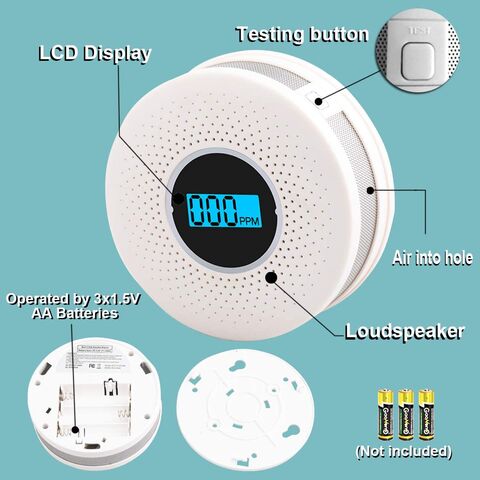 Tuya 2in1 Smart WiFi Smoke and Carbon Monoxide Detector with Siren