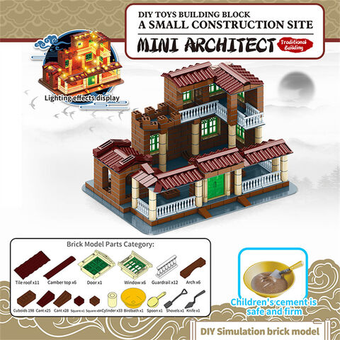 Compre Mini Ladrillos De Cemento Educativos Diy Para Construcción