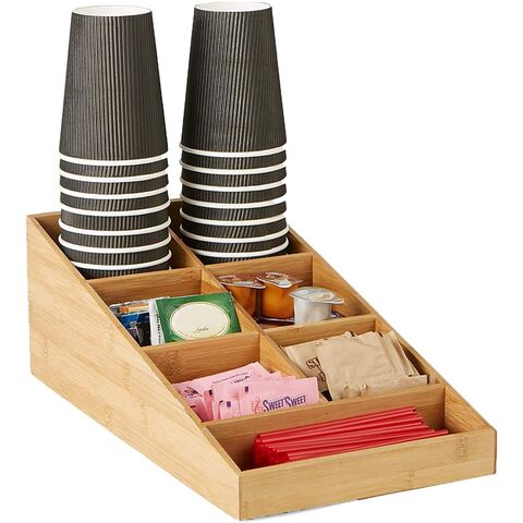 Drawer Organizer -5 Compartment Modular Natural Wood Bamboo Space