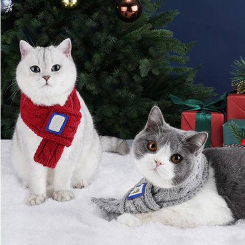 Collar de gato Airtag de Navidad, collar reflectante para gatitos