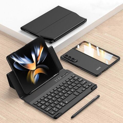 Wholesale Retro Brand Slim Grid PU Leather Case For Samsung Galaxy Z Fold 3  Cover From m.
